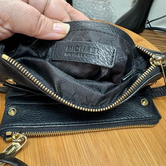 Michael Kors Crossbody Black Fulton Shoulder Bag Organizer‎ Purse Double … - Picture 8 of 10